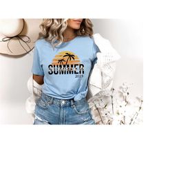 summer 2023 shirt, summer shirt, palm tree shirt,