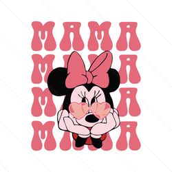 cute mama minnie mouse svg