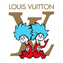 funny louis vuitton thing 1 thing 2 svg file download