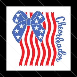 cheerleader svg, american flag cheerleader svg, memorial day svg, independence svg