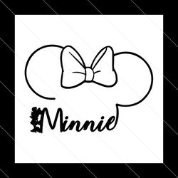 minnie head svg, minnie mouse svg, disney svg, minnie design svg