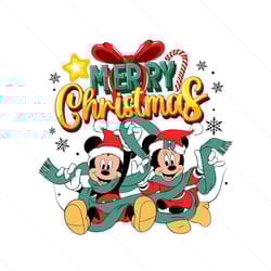 merry christmas mouse cartoon magic kingdom svg file