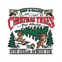 vintage couples chip and dale christmas svg