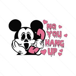 mouse cartoon no you hang up svg ghostface horror file
