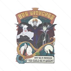 retro vintage the bad witches club villains png