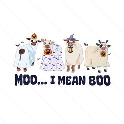ghost cows moo i mean boo png halloween vibes file