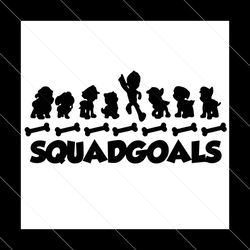 squadgoals paw patrol svg, trendingsvg