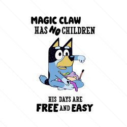 bluey snd bingo magic claw has no children svg