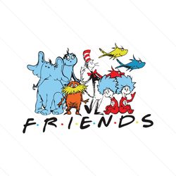 dr seuss friends the cat in the hat svg