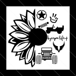 jeep sunflower svg, jeep svg, jeep love svg, jeep driver svg