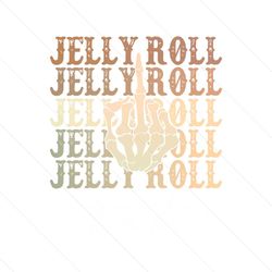 jelly roll american rock singer skeleton hand svg cricut file