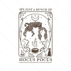 just a bunch of hocus pocus tarot card halloween svg