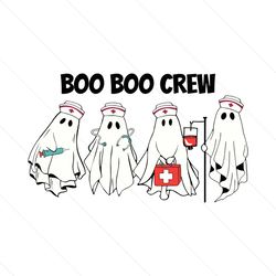boo boo crew cute spooky nurse svg