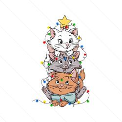 cute marie aristocats christmas lights png download