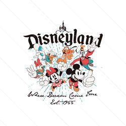 vintage mouse cartoon where dream come true svg file