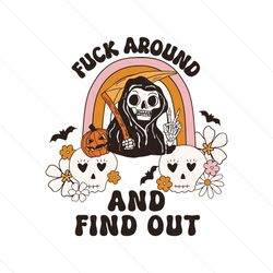 around and find out halloween ghost svg cricut file