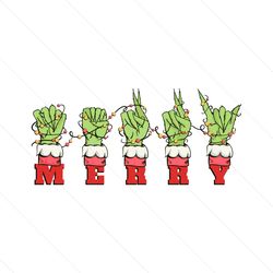 grinch hand asl merry christmas sign language svg