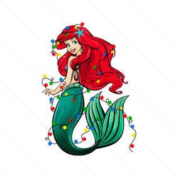 disney princess ariel christmas lights png