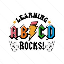 abcd learning rocks svg back to school svg