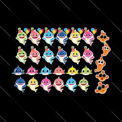baby shark birthday bundle svg png, birthday svg, baby shark svg