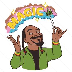 funny snoop dogg magic svg file design