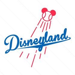 disneyland la dodgers mickey mouse baseball svg