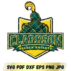 bundle logo clarkson golden knights svg eps dxf png file