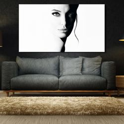 angelina jolie canvas,angelina jolie print art,angelina jolie canvas,best singer canvas, vintage canvas,angelina jolie a