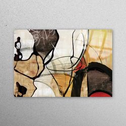 mural art, wall decor, glass art, abstract modern wall art, modern abstract tempered glass, soft tones glass printing, m