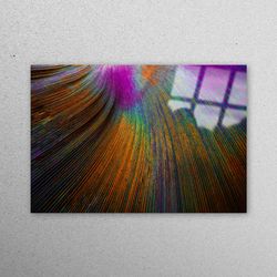 mural art, wall decor, glass wall decor, colorful glass wall, abstract wall decoration, orange glass, modern wall decor,