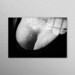 mural art, wall decoration, glass wall art, breast photo print, sexy glass wall art, sensual glass wall, erotic glass de