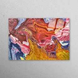 wall art, glass art, glass wall art, colorful abstract tempered glass, abstract glass art, colorful glass art, contempor