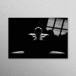 wall decor, glass art, glass wall decor, sensual photo glass wall art, woman nude glass wall, sexy glass wall, sensual g