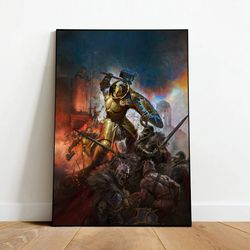 warhammer canvas, canvas wall art, rolled canvas print, canvas wall print, game canvas-1