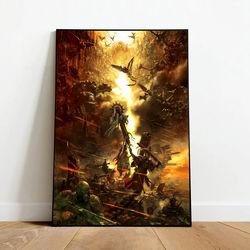 warhammer canvas, canvas wall art, rolled canvas print, canvas wall print, game canvas-2