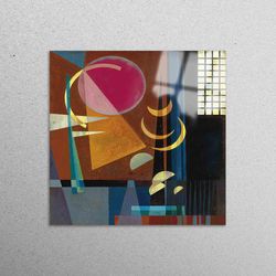wassily kandinsky glass, personalized glass art, wassily kandinsky sharp quiet, glass art, glass custom for art, reprodu