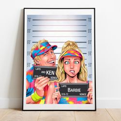 barbie and ken comic poster