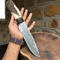 Buy Copper Damascus Hunting Bowie Knife