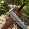 Buy Copper Damascus Hunting Bowie Knife