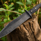 15 Inch Outdoor Hunting Knife With Engraved Black Leather Sheath Survival Camping Collectible Gif 3