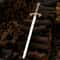 Medieval Knight Long Sword Replica Handcrafted Crusader Blade Fantasy Decor Display 1