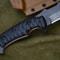 Tactical Knife Sleipner Steel Full Tang Stonewashed Blade Black Compact Handle 6