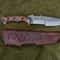 Tracker Knife Sleipner Steel Full Tang Outdoor Knife With Walnut Wood Handle Stonewashed Finish 2