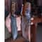 Tracker Knife Sleipner Steel Full Tang Outdoor Knife With Walnut Wood Handle Stonewashed Finish 0