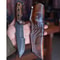 Tracker Knife Sleipner Steel Full Tang Outdoor Knife With Walnut Wood Handle Stonewashed Finish 0