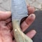 Real Damascus Skinning Knife 150 Layers Full Tang EDC Hunting Knife With Green Rosewood Handle 3