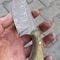 Real Damascus Skinning Knife 150 Layers Full Tang EDC Hunting Knife With Green Rosewood Handle 6