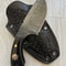 Real Damascus Skinning Knife 150 Layers Full Tang Hunting EDC Knife With Cow Horn Handle 0