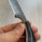 Real Damascus Skinning Knife 150 Layers Full Tang Hunting EDC Knife Cow Horn Handle 2
