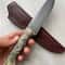 Real Damascus Butcher Knife 150 Layers Blacksmith Made Kitchen Knife Maple Wood Handle 0